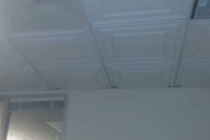 Repair Drop Ceiling Fancy Tiles Installed - Repair