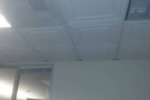 Repair Drop Ceiling Fancy Tiles Installed - Repair