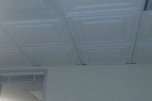 Repair Drop Ceiling Fancy Tiles Installed - Repair
