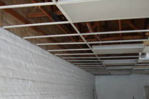 Encino Drop Ceiling Tile Installed T Bar Grid Repaired