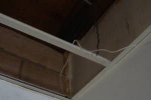 Repair Drop Ceiling New Tbar Tiles Installed - Repair