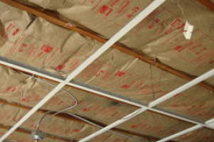 Repair Drop Ceiling New Tbar Tiles Installed - Repair
