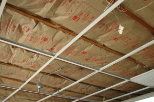 Repair Drop Ceiling New Tbar Tiles Installed - Repair