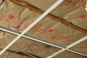 Repair Drop Ceiling New Tbar Tiles Installed - Repair