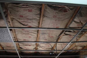 Repair Drop Ceiling New Tbar Tiles Installed - Repair