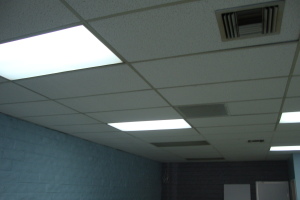 Repair Drop Ceiling New Tbar Tiles Installed - Repair