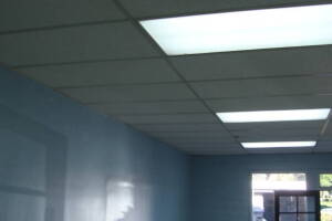 Repair Drop Ceiling New Tbar Tiles Installed - Repair