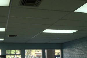 Repair Drop Ceiling New Tbar Tiles Installed - Repair