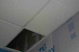 Beverly Hills Drop Ceiling Tile Installed T Bar Grid Repaired