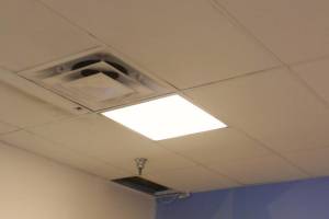 Montecito Drop Ceiling Tile Installed T Bar Grid Repaired