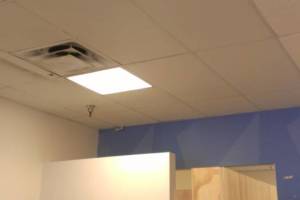 Studio City Drop Ceiling Tile Installed T Bar Grid Repaired