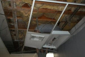 Repair Drop Ceiling Tiles Lighting Installed - Repair