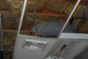 Repair Drop Ceiling Tiles Lighting Installed - Repair