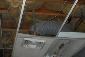 Repair Drop Ceiling Tiles Lighting Installed - Repair