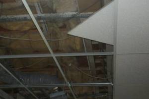 Repair Drop Ceiling Tiles Lighting Installed - Repair