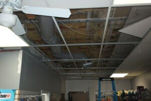 Repair Drop Ceiling Tiles Lighting Installed - Repair
