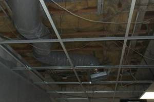 Repair Drop Ceiling Tiles Lighting Installed - Repair