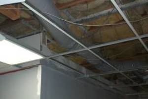 Repair Drop Ceiling Tiles Lighting Installed - Repair