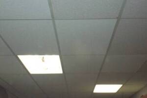 Repair Drop Ceiling Tiles Lighting Installed - Repair