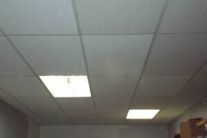 Repair Drop Ceiling Tiles Lighting Installed - Repair