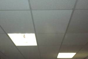 Repair Drop Ceiling Tiles Lighting Installed - Repair