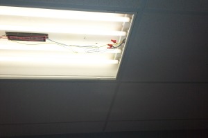 Repair Drop Ceiling Tiles Lighting Installed - Repair