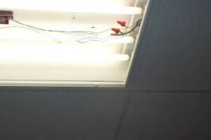 Repair Drop Ceiling Tiles Lighting Installed - Repair