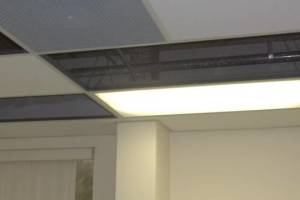 Van Nuys Drop Ceiling Tile Installed T Bar Grid Repaired