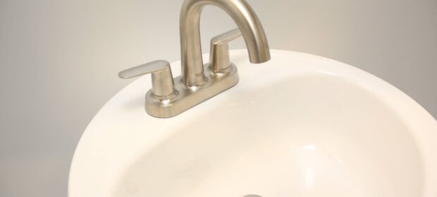 Grohe Veletto brushed nickel installed over sink