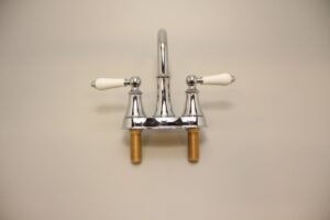 Faucet, still disassembled, viewed from back